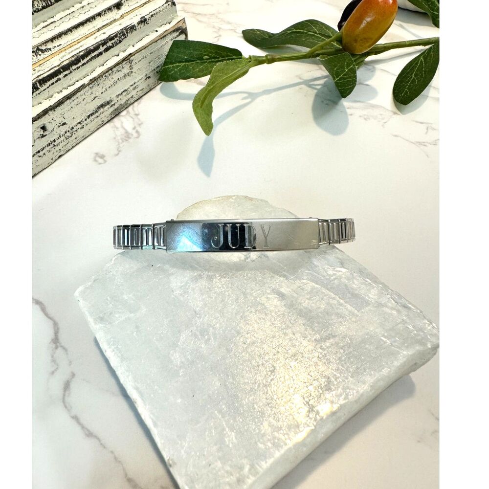 Vintage Speidel Bracelet Engraved "Judy"